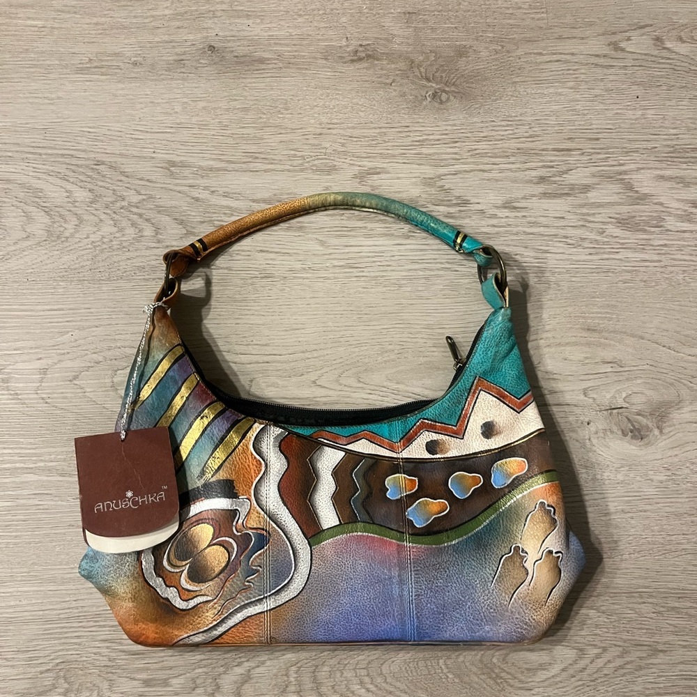 Anuschka Multicolor Hand-Painted Women's Bag